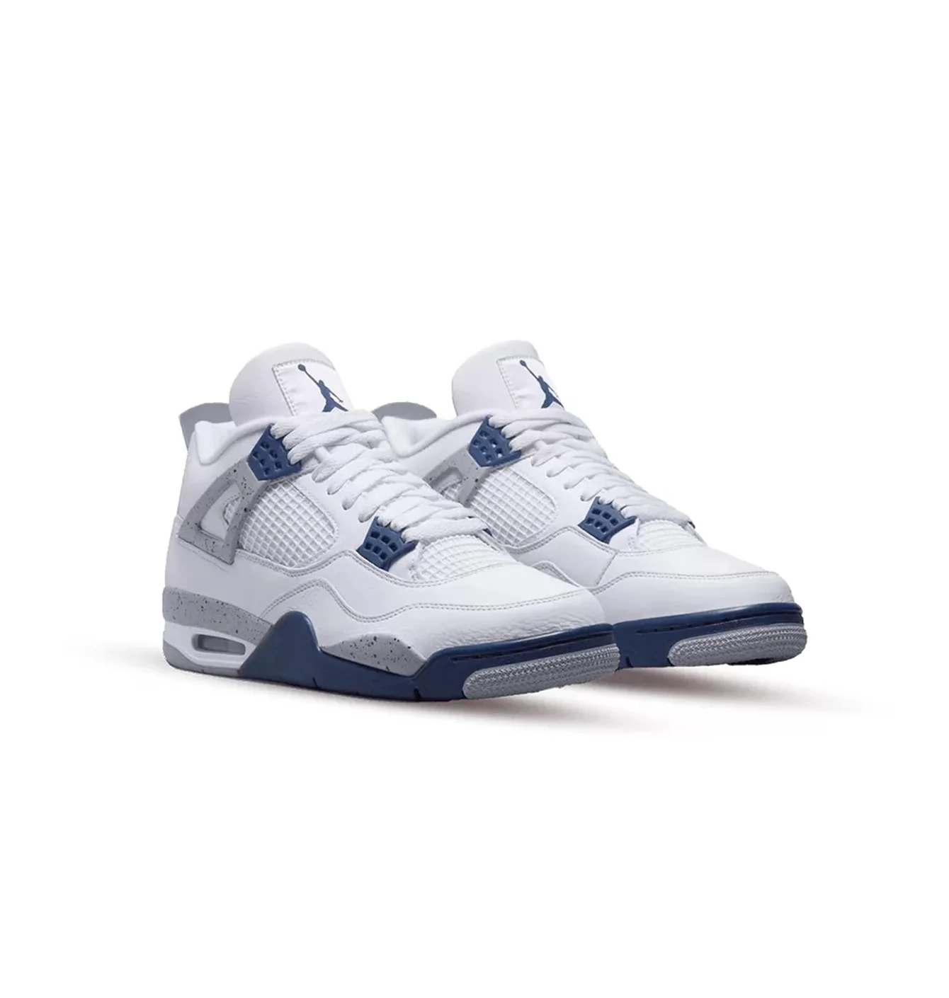 Nike Air Jordan 4 Retro White Midnight Navy - Зображення 2